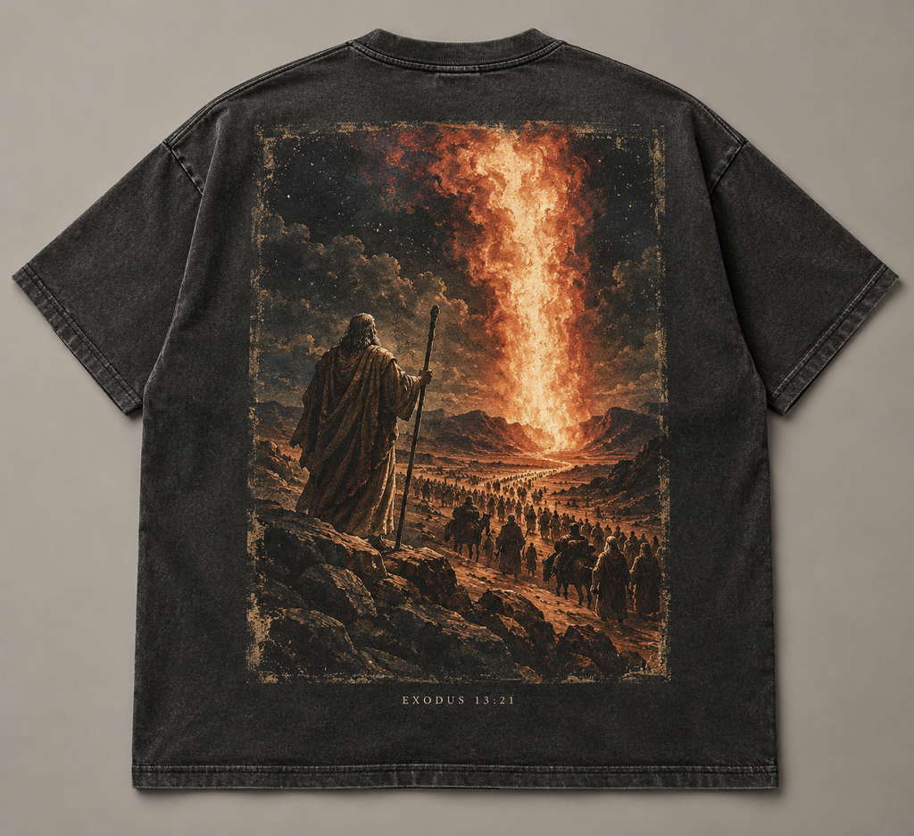 Exodus 13:21 Pillar of Fire Tee - Back